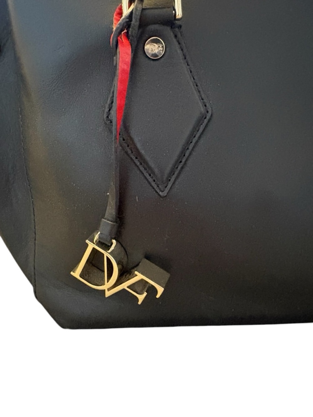 Beautiful black leather purse - Picture 6 of 9